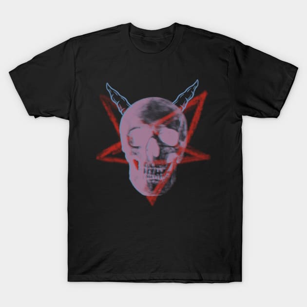 EVIL SKULL CHROMA T-Shirt by Tee Trends